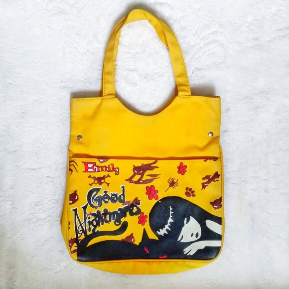 💮2/$60💮 Large Emily the Strange Book Tote Bag - Picture 1 of 10